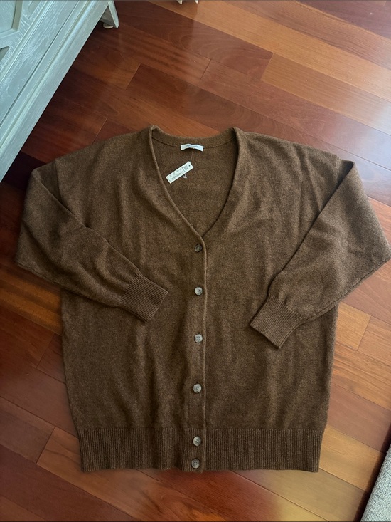 Madewell Sweaters - Madewell Chestnut Brown V-Neck Button Cardigan